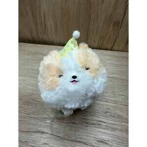 Fuwa Mofu Pometan  Dog Amuse Plush 6" Stuffed  Toy Doll Japan NWT